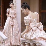 Evening Dress Women's New Adult Gift Pink Party Gown Evening Dress