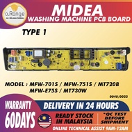 MFW-E75S/MT730W MFW-701S/MFW-751S MT720B / MIDEA WashingMachine PCB CONTROL PANEL BOARD MFW-701 MFW-