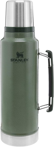 Stanley Classic Vacuum Insulated Wide Mouth Bottle 1.5 qt - BPA-Free 18/8 Stainless Steel Thermos for Cold &amp; Hot Beverages – Keeps Liquid Hot or Cold for Up to 24 Hours – Hammertone Green