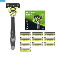 Dorco Pace 7 II Seven Blade System Razer 1 Handle + 10 Cartridges Total 11