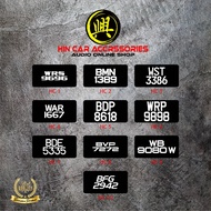 NUMBER PLATE CAR 2D / NOMBOR PLAT KERETA 2D / NUMBER PLATE / NOMBOR PLAT (TULISAN DALAM / TULISAN TA