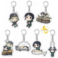Anime Girls Last Tour Chito and Yuri Shoujo Shuumatsu Ryokou keychain Backpack bag decoration access
