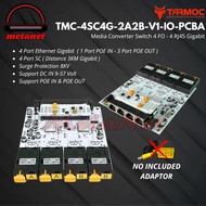 Tarmoc TMC-4SC4G-2A2B-V1-IO-PCBA | Media Converter 4 FO 4 LAN / 4FO 4LAN 4SC 4LAN 4 SC 4 LAN Gigabit