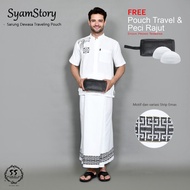 Latest Premium Travel Sarong Waterproof Bag / Dobby Songket Sarong Set