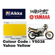 AIKKA 2K Y5038 YAHOO YELLOW(GROUNDCOAT )YAMAHA RXZ MOTORCYCLE AUTOMOTIVE 2K PAINT