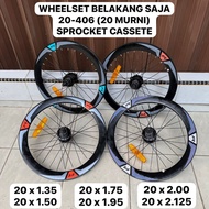 Wheelset Rear Rim Bicycle 20 406 Discbrake Sprocket Cassette