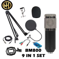 BM-8000 Mic The Bottle Condenser Microphone for Studio Recoding Podcast Live Karaoke (BM8000)