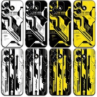 casing for Honor X5C Plus 4G cyber style right angle soft cover