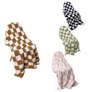 Throw Blankets Checkered Fuzzy Blanket Decorative Throw Blanket - Super Soft Fleece Blanket