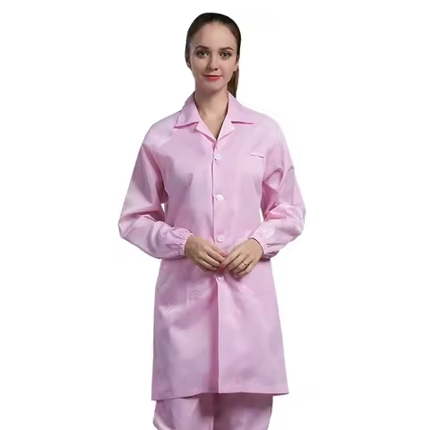 H-1104 Unisex Washable Laboratory Dustproof Anti-static Clothing Cleanroom Esd Gown Smock (No Pants)