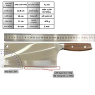 Rib Bone Chopping Knife - Chicken Duck Fish Chopping Knife - 9cr18mov Steel Forged 3 Layers Stainles