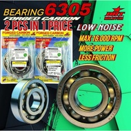 BRT RACING CRANKSHAFT BEARING 2PCS ONE SET (FORGED CARBON)Y15 SNIPER150 Y16 SNIPER155 SPARK135 LC135