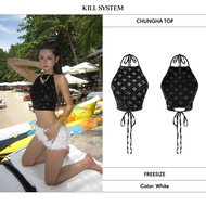 CHUNGHA see-through backless camisole - KILL SYSTEM
