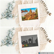 INDIA Tote Bag Souvenir Various Colors Design