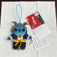 迪士尼 Stitch  史迪仔 美女與野獸 造型 毛公仔 掛飾 日本 景品 Furyu namco taito 冒險樂園