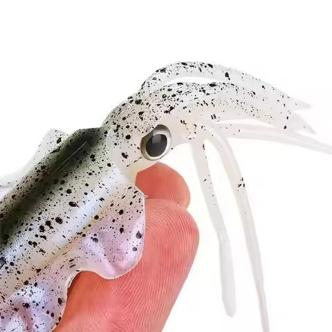 2026 Soft Material Fishing Lure PVC Material S/L Size Squid Fishing Bait Lifelike Design PVC Swimbai