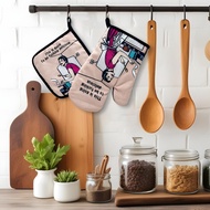 This is Going to be Fxxking Delicious,Funny Oven Mitts and Pot Holders,Silicone Non-Slip Oven Mitts,