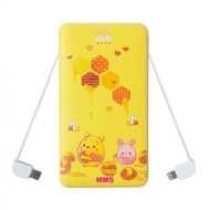 台灣直送 Disney 迪士尼 UFUFY 小熊維尼 Winnie the Pooh 系列 自帶雙線 行動電源 移動電源
