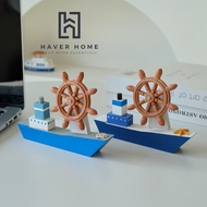 Marine Yacht New Miniature Ship Room Decoration Display Decoration | Ship Theme Table Decoration