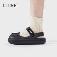 UTUNE Ladies Mary Jane sandal tebal-soled EVA lembut Velcro sandal DIY kasut hiasan Cute luar pakai 