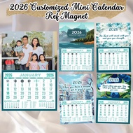 2026 Customized Mini Calendar Ref Magnet Bible Verse Color of the Year 3R Glittered Fridge Magnets