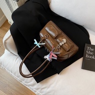 Deere Jack Túi đeo vai bằng da PU thời trang với các chi tiết quyến rũ cho mùa xuân