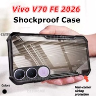 Vivo V70 FE 2026 Transprent AirBag Phone Casing For Vivo V70 V70FE VivoV70FE V 70 70V FE Lite Elite 