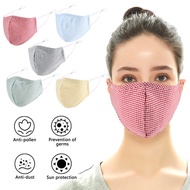 Adult Breathable Cotton Dust Face Mouth Mask for Unisex PM2.5 Anti Dust Pollution Mask with 5 Layer Activated Carbon Filter