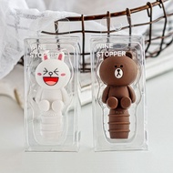 Brown Bear Corny Rabbit Wine Cork Bottle Cork Silicone Food Grade Sparkling Wine Cork Red Wine Cork 