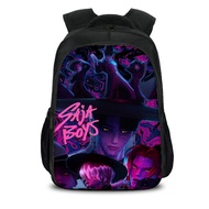 Kpop Demon Hunters Oxford Casual Ridge Load Reduction Large Capacity School Bag, Double Layer Backpa