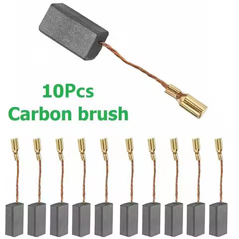 10pcs/set Carbon Brushes Replacement Fit For BOSCH GWS 580 GWS 850 C GWS 7-115 GWS 8-125 GWS 9-150CS