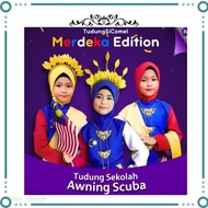 Tudung Awning Scuba Edisi Merdeka by Tudungsicomel | Tudung Awning Scuba Pelbagai Warna | Tudung Awn