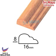 MAJU 0004 Real Wood Molding Wall Frame Skirting Wainscoting Chair Rail Wall Trim Kumai Bingkai Kayu Solid Spin Decor