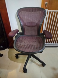 Herman Miller Aeron chair red