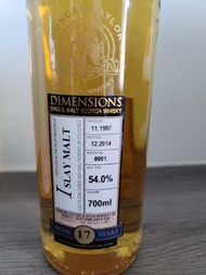 Duncan Taylor Dimensions Islay Malt 1997 Release 17 years ABV: 54%