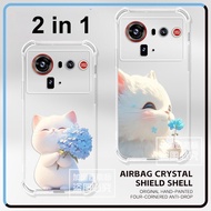 2 IN 1 Nubia Z80 Ultra Case Nubia Z80Ultra Clear Airbag Silicone TPU Shockproof Back Cover Protector
