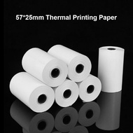 5 Rolls For All Peripage Paperang Thermal Printer Paper 57*25mm White Color Sticker Blank Bear Label Printing Paper