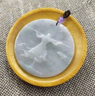 天然緬甸翡翠A玉光令水潤幼潔老種冰飄花精美齊天大聖(寓意大勝歸來)