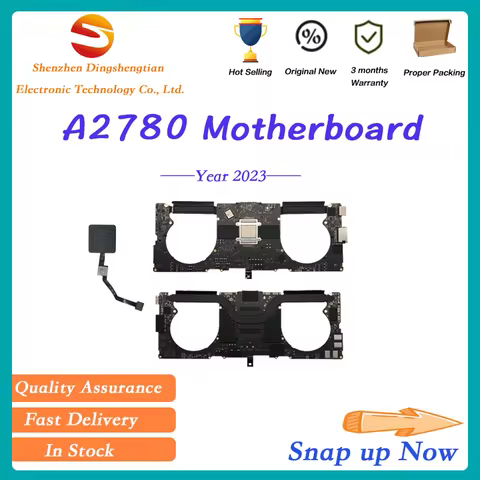 For MacBook Pro 16-inch 2023 Year A2780 M2 Max Motherboard EMC 8103 With Touch ID 16G 32G 512G 1TB 2