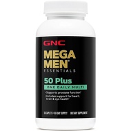 GNC Mega Men 50 Plus One Daily Multivitamin for Men 60 Caplets Take One A Day Supports Prostate Hear