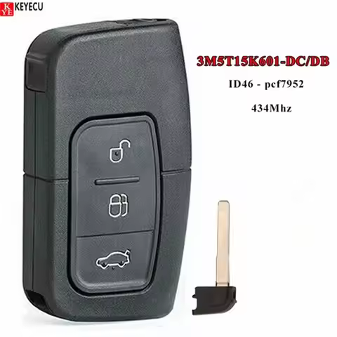 Keyecu SMART PROXIMITY Remote Key FOB 434MHZ for Ford C-Max Focus MK2 Mondeo 2007 2008 2009 2010 3M5