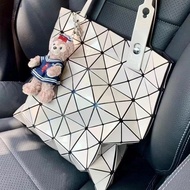 AT/♈22New Japanese Issey Miyake Classic Fashion6*6Plaid One-Shoulder Handbag Geometric Rhombus Variety Folding Bag ESQB