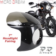 For Suzuki GN GR GS GT GZ LS 125 250 425 450 550 Headlights Fairing Cover Head Light Lamp Retro Cafe