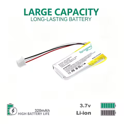 3.7V 320mAh Replacement Battery For Logitech G Pro X GPW 1 2 Wireless Mouse Feet Skates AHB521630PJT