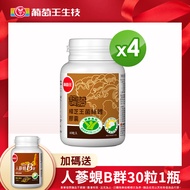 葡萄王 (全國唯一榮獲護肝3效認證) 認證樟芝60粒X4+人蔘蜆B群30粒X1