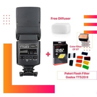 Godox TT520 II TT520II Flash Pack+Godox CF07 Flash Filter