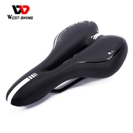 WEST BIKING Bicycle Saddle Full Silica Gel High Quality Road Mountain Bike Cycling Saddle Seat Outdoor Sport Bike Saddle