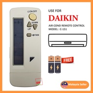 **Best Offer** Daikin Air Cond Aircond Air Conditioner Remote Control C151