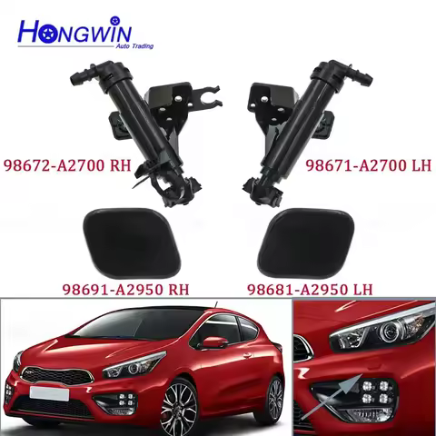Car Headlight Headlamp Washer Nozzle Jet Cap Cover R&L For KIA CEED 2012 2013 2014 2015 2016 98671-A