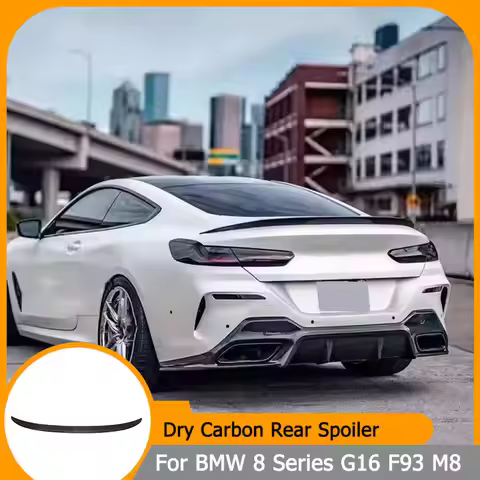 Dry Carbon Car Rear Trunk Spoiler for BMW 8 Series G16 840i M850i F93 M8 Gran Coupe 2019 - 2022 Rear
